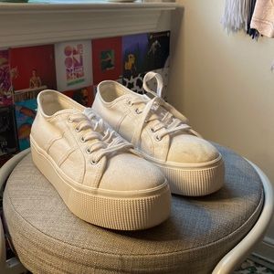 White Platform Sneakers